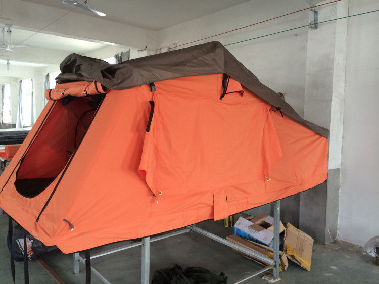 Buitenkant het Kamperen 4x4 Dak Hoogste Tent over land met Aluminium Telescopische Ladder