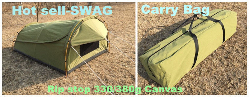 4WD de Toebehorencanvas van de dak Hoogste Tent het kamperen Swag Tent